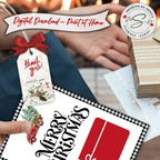 Red Truck Gift Card Holder in Use
Christmas gift card holder featuring red truck and buffalo plaid design shown with holiday gifts. Perfect for family, teachers, or coworkers.