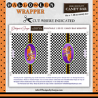 Custom Halloween Digital Candy Bar Wrapper | Printable Candy Bar Covers | Instant Download for Trick-or-Treat Party Favors | Fits 1.55 oz Hershey's Chocolate Bar