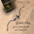 Rare | Nativity Stone Cross | Stainless Steel Bracelet | Certificate of Authenticity | New in Box | Mother's Day Gift | Limited Edition