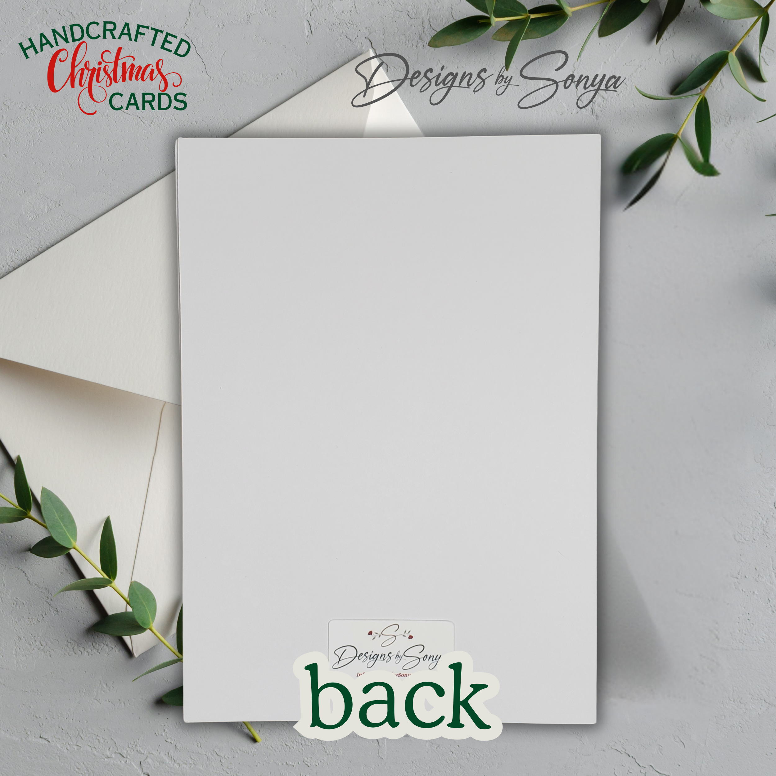 Luxury Handcrafted A7 Christmas Card – Elegant Gold Reindeer with Sheer Bow | Merry Christmas & Happy New Year Greeting Card