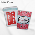 Thanks a Latte Coffee Gift Card Holder Set for Teachers, Coworkers, Friends & Coffee Lovers | Handmade Faith & Love Gifts