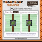 Custom Halloween Digital Candy Bar Wrapper | Printable Candy Bar Covers | Instant Download for Trick-or-Treat Party Favors | Fits 1.55 oz Hershey's Chocolate Bar
