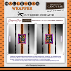 Custom Halloween Digital Candy Bar Wrapper | Printable Candy Bar Covers | Instant Download for Trick-or-Treat Party Favors | Fits 1.55 oz Hershey's Chocolate Bar