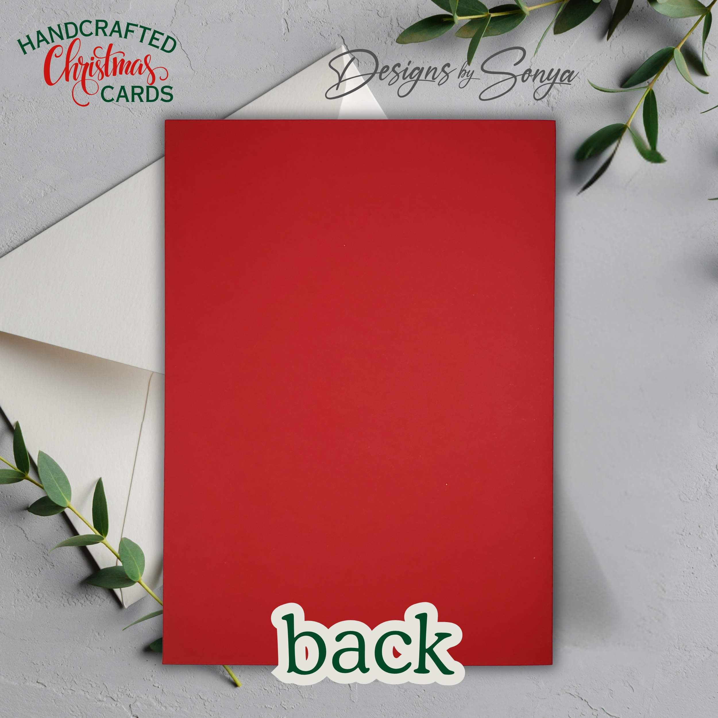 Limited Edition Candy Cane Christmas Card – Handmade A7 Holiday Greeting with Green Bows – 5x7” Peppermint-Themed Keepsake