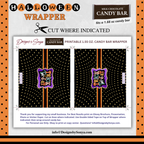 Custom Halloween Digital Candy Bar Wrapper | Printable Candy Bar Covers | Instant Download for Trick-or-Treat Party Favors | Fits 1.55 oz Hershey's Chocolate Bar