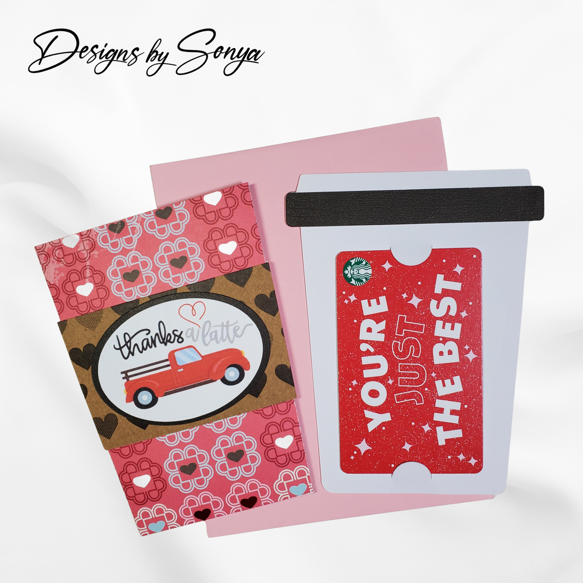 Thanks a Latte Coffee Gift Card Holder, Handmade Thank You Card, Coffee Lover Gift