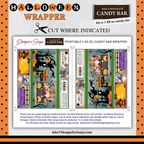 Custom Halloween Digital Candy Bar Wrapper | Printable Candy Bar Covers | Instant Download for Trick-or-Treat Party Favors | Fits 1.55 oz Hershey's Chocolate Bar
