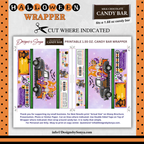 Custom Halloween Digital Candy Bar Wrapper | Printable Candy Bar Covers | Instant Download for Trick-or-Treat Party Favors | Fits 1.55 oz Hershey's Chocolate Bar