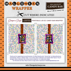Custom Halloween Digital Candy Bar Wrapper | Printable Candy Bar Covers | Instant Download for Trick-or-Treat Party Favors | Fits 1.55 oz Hershey's Chocolate Bar