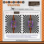 Custom Halloween Digital Candy Bar Wrapper | Printable Candy Bar Covers | Instant Download for Trick-or-Treat Party Favors | Fits 1.55 oz Hershey's Chocolate Bar