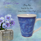 Vintage Mary Kay "Reach for the Stars" Dream, Believe, Achieve 14 oz. Mug - New in Box - Discontinued