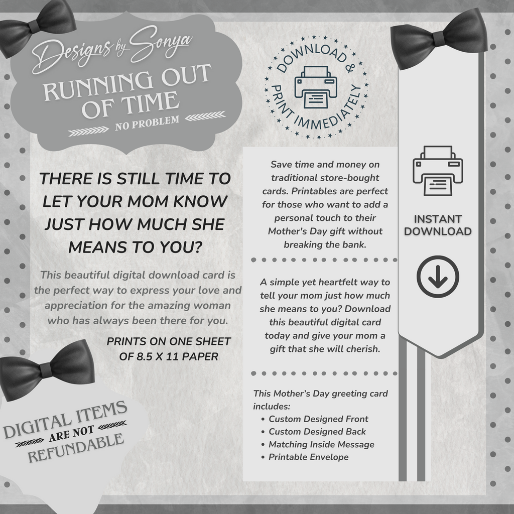 Father's Day - Best Dad Ever | Custom Designed | Printable Greeting Card | Matching Envelope Included | Instant Download | Print at Home