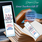 Printable Christmas Bookmarks | Pink Flamingo Holiday Bookmarks | Classroom Gifts, Teacher Gifts & Stocking Stuffers | 2 x 7 PDF