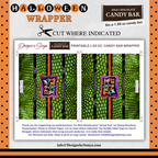 Custom Halloween Digital Candy Bar Wrapper | Printable Candy Bar Covers | Instant Download for Trick-or-Treat Party Favors | Fits 1.55 oz Hershey's Chocolate Bar