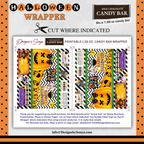 Custom Halloween Digital Candy Bar Wrapper | Printable Candy Bar Covers | Instant Download for Trick-or-Treat Party Favors | Fits 1.55 oz Hershey's Chocolate Bar