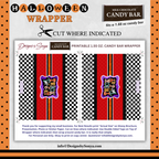 Custom Halloween Digital Candy Bar Wrapper | Printable Candy Bar Covers | Instant Download for Trick-or-Treat Party Favors | Fits 1.55 oz Hershey's Chocolate Bar