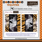 Custom Halloween Digital Candy Bar Wrapper | Printable Candy Bar Covers | Instant Download for Trick-or-Treat Party Favors | Fits 1.55 oz Hershey's Chocolate Bar