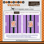 Custom Halloween Digital Candy Bar Wrapper | Printable Candy Bar Covers | Instant Download for Trick-or-Treat Party Favors | Fits 1.55 oz Hershey's Chocolate Bar
