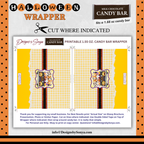 Custom Halloween Digital Candy Bar Wrapper | Printable Candy Bar Covers | Instant Download for Trick-or-Treat Party Favors | Fits 1.55 oz Hershey's Chocolate Bar