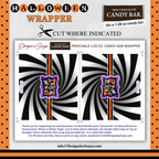 Custom Halloween Digital Candy Bar Wrapper | Printable Candy Bar Covers | Instant Download for Trick-or-Treat Party Favors | Fits 1.55 oz Hershey's Chocolate Bar
