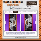 Custom Halloween Digital Candy Bar Wrapper | Printable Candy Bar Covers | Instant Download for Trick-or-Treat Party Favors | Fits 1.55 oz Hershey's Chocolate Bar