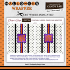 Custom Halloween Digital Candy Bar Wrapper | Printable Candy Bar Covers | Instant Download for Trick-or-Treat Party Favors | Fits 1.55 oz Hershey's Chocolate Bar