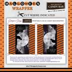 Custom Halloween Digital Candy Bar Wrapper | Printable Candy Bar Covers | Instant Download for Trick-or-Treat Party Favors | Fits 1.55 oz Hershey's Chocolate Bar