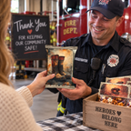 Firefighter Boots Appreciation Treat Wrapper | Printable Firefighter Thank You Gift | First Responder Hidden Treasures