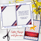 Gold Star Day Patriotic Greeting Card, Military Sympathy Card, 5x7 Memorial Day Card, Instant Download Printable Hero Tribute Card
