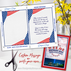 9/11 Patriot Day Printable Card, We Will Never Forget, 5x7 Digital Memorial Tribute, Instant Download September 11 Remembrance Card