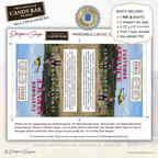 Honor the Heroes First Responder Candy Bar Wrapper Printable – Customer Service Always Answering the Call – Thank You Gift Favor – 1.55 oz Chocolate Bar