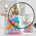 Easter Treat Bag Topper Printable – Sweet Easter Wishes Bunny Topper for DIY Easter Gifts, Classroom Treats & Spring Parties