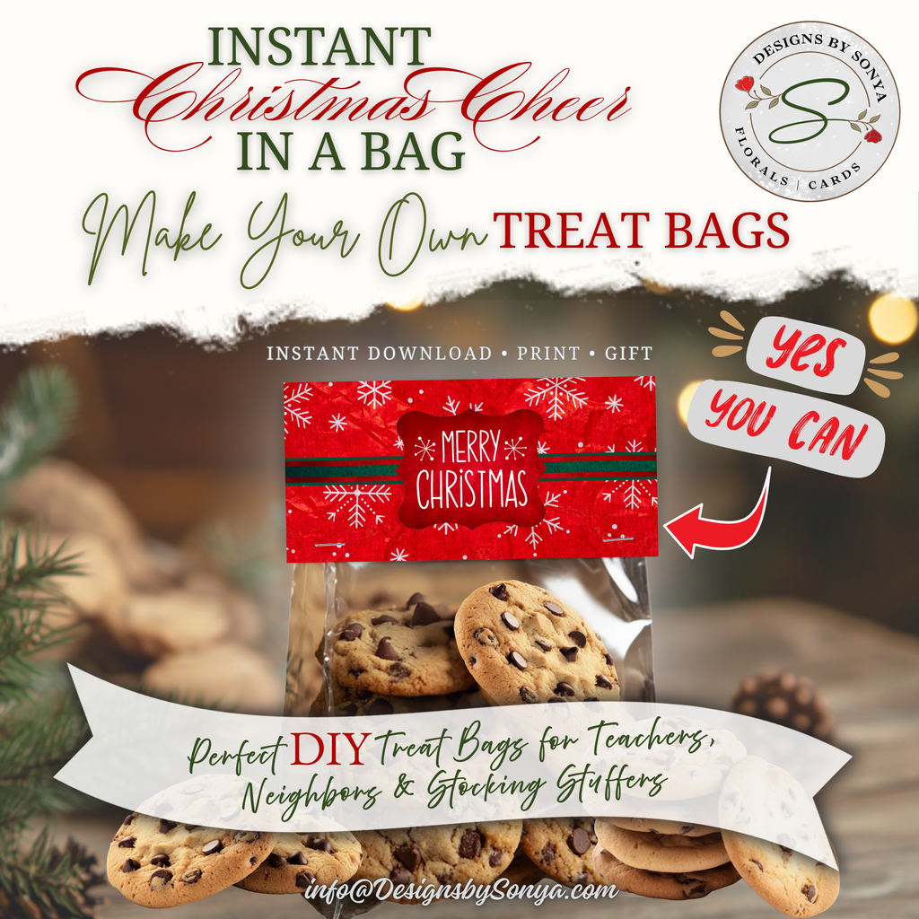 DIY Cookie Treat Bag Topper
Topper displayed with cookies to illustrate classroom, coworker, and neighbor gifts; perfect for stocking stuffers and office exchanges.
