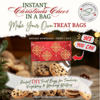 DIY Cookie Gift Bags
Lifestyle image showing the snowflake topper on a cookie bag with “Yes You Can” DIY callout. Instant download, print at home, great for teacher gifts, neighbor treats, and stocking stuffers.