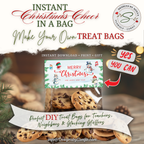 DIY Cookie Treat Bag Topper
Topper shown on a bag of cookies, illustrating easy gifting for teachers, staff, and classroom parties; perfect for cookie swaps and bake sales.