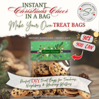 DIY Cookie Treat Bag Topper
Topper shown on a cookie bag to illustrate classroom, coworker, and neighbor gifts; ideal for stocking stuffers and holiday party favors.