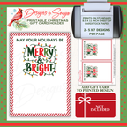 DIY Printable Holiday Gift Card Holder
Printable Merry & Bright Christmas gift card holder with two 5x7 designs per page. Print at home on standard cardstock.