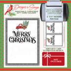 Printable Gift Card Holder Sheet Layout
Rustic farmhouse-style Merry Christmas gift card holder printable. Includes two 5x7 cards per sheet for holiday gift giving.