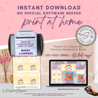 Printable Valentine’s Day Treat Bag Topper – Rainbow Kids Design – DIY Classroom Candy Bag Label for Teachers, Students & Party Favors