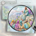 Jesus Teaching Disciples Easter Candy Bar Wrapper Printable – Faith Based Chocolate Wrap for 1.55 oz Bars – Religious Spring Party Favor - Easter Basket