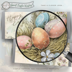 Speckled Easter Eggs Candy Bar Wrapper Printable – Sweet Easter Wishes Chocolate Sleeve – Spring Party Favor for Kids Teachers Friends - Easter Basket