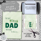 Father's Day | Simple | Unique | Custom Designed | Printable Greeting Card | Matching Envelope Included | Instant Download | Print at Home