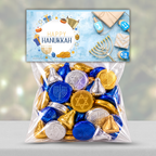 Printable Hanukkah Treat Bag Topper Collection | 4 Different Designs | Menorah & Dreidel Candy Bag Toppers | Jewish Holiday Party Favors | 4" x 2" PDF Download