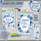 Custom Designed Mother's Day Chip or Treat Bag Wrapper | Party Favor | Simple | Unique | Mom Gift | Instant Download | Print at Home