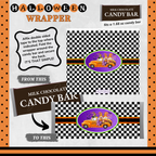Custom Halloween Digital Candy Bar Wrapper | Printable Candy Bar Covers | Instant Download for Trick-or-Treat Party Favors | Fits 1.55 oz Hershey's Chocolate Bar