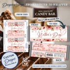 Mother’s Day Candy Bar Wrappers – Printable Chocolate Bar Wrappers – DIY Party Favor