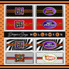 Halloween Gnomes & Spooky Truck Wrapper | Instant Download for Party Favors | Printable Fits 1.55 oz Milk Chocolate Candy Bar