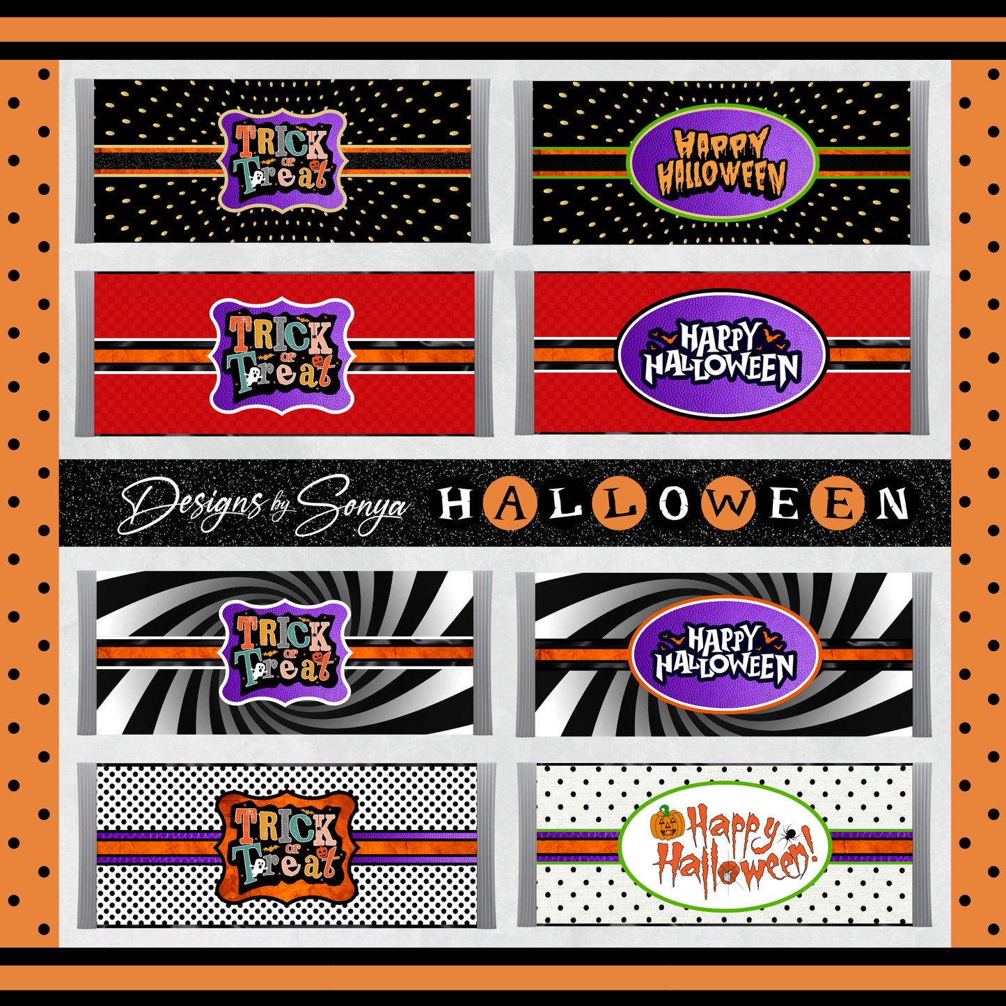 Classroom Activity for Teachers | Halloween Digital Coloring Hershey Bar Wrapper | Instant Download Printable for Trick-or-Treat Party Favors