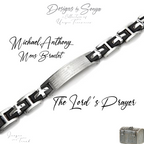Lord's Prayer | Stainless Steel ID Style Bracelet | Michael Anthony Jewelry | Brand New in Box | Perfect Gift for Graduation or Father's Day