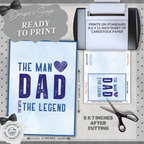 Father's Day | Simple | Unique | Custom Designed | Printable Greeting Card | Matching Message & Envelope | Instant Download | Print at Home